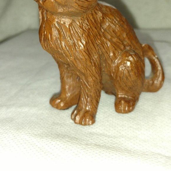 Cat Sculpture Made of Crushed Pecan Shells Beautiful by Red Mill of VA. Vintage - Picture 5 of 11